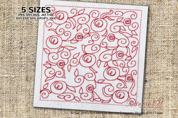 Abstract Rose Pattern